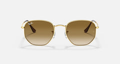 Ray-Ban Unisex Hexagonal Sunglasses In Gold