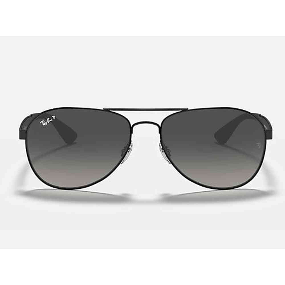 Ray-Ban Pilot Double Bridge Mens Sunglasses In Black