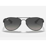 Ray-Ban Pilot Double Bridge Mens Sunglasses In Black