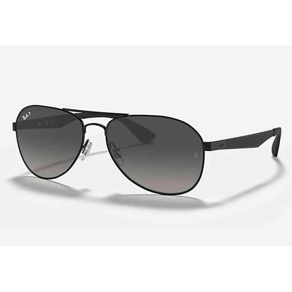 Ray-Ban Pilot Double Bridge Mens Sunglasses In Black