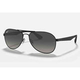 Ray-Ban Pilot Double Bridge Mens Sunglasses In Black