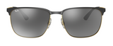 Ray-Ban Unisex Sunglasses In Black And Gold