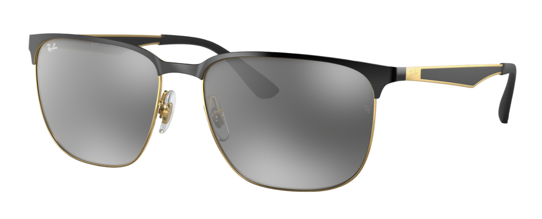 Ray-Ban Unisex Sunglasses In Black And Gold