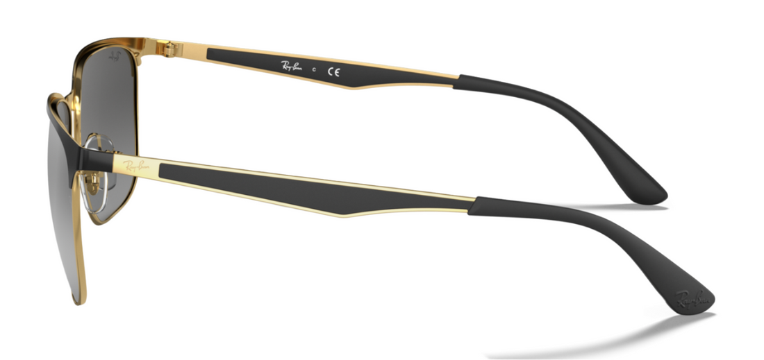 Ray-Ban Unisex Sunglasses In Black And Gold