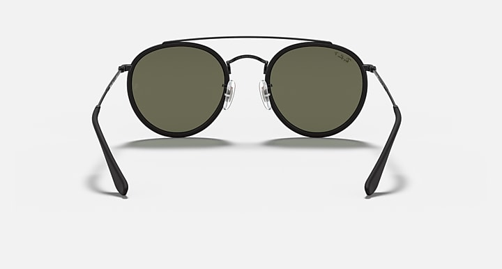 Ray-Ban Unisex Round Double Bridge Sunglasses In Black