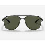 Ray Ban Square Metal Mens Sunglasses In Black