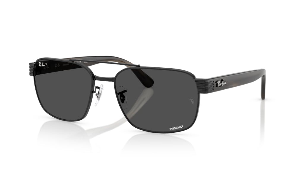 Ray-Ban Mens Chromance Polarized Navigator Sunglasses In Black