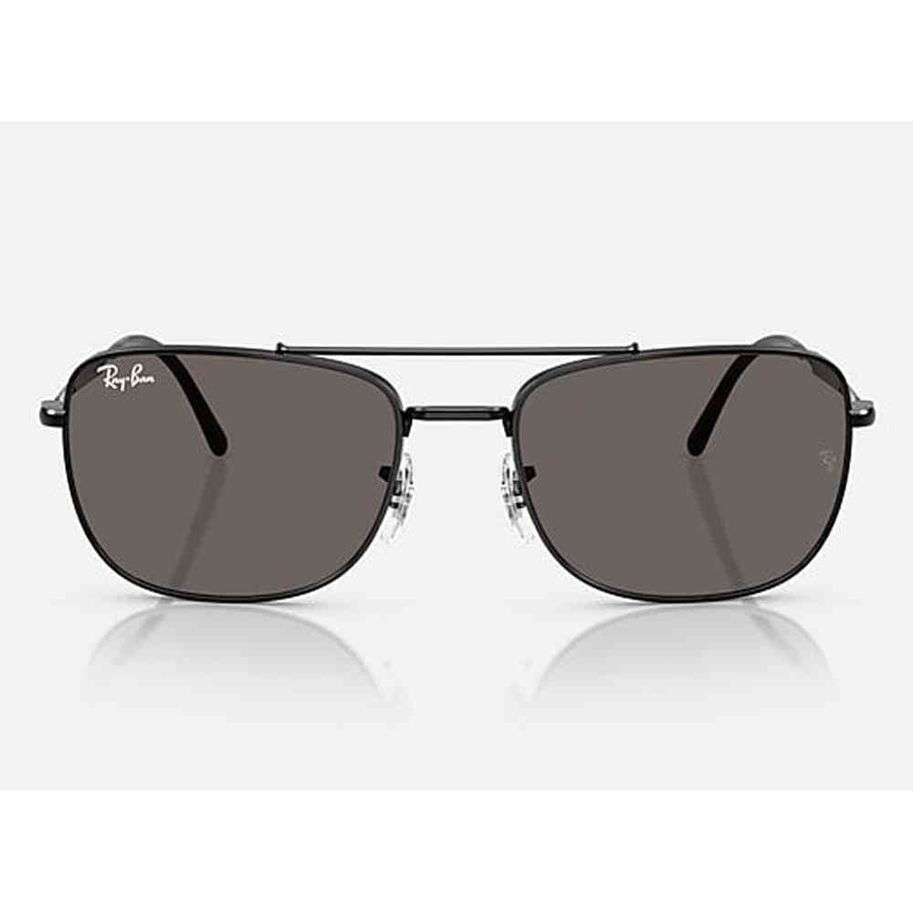 Ray-Ban Rectangle Mens Sunglasses In Dark Grey