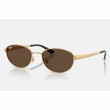 Ray-Ban Oval Petite Womens Sunglasses In Arista Gold