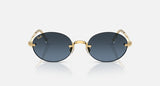 Ray-Ban Unisex Round Framed Sunglasses By Asap Rocky In Gold
