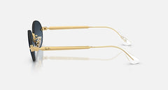 Ray-Ban Unisex Round Framed Sunglasses By Asap Rocky In Gold