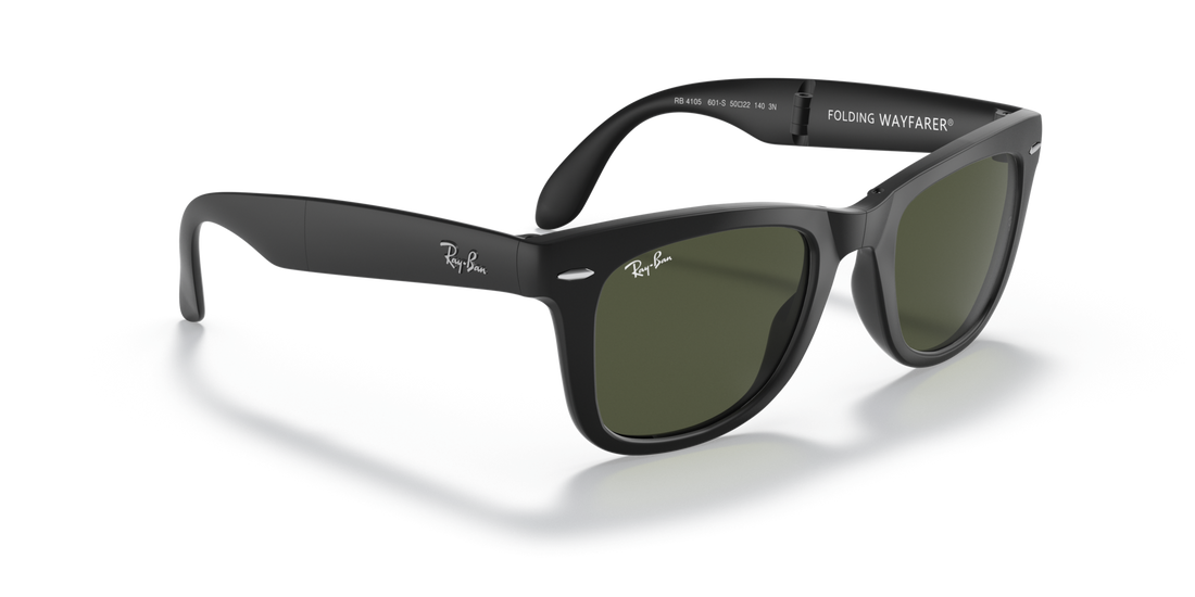 Ray-Ban Mens Wayfarer Folding Sunglasses In Black