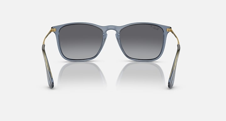 Ray-Ban Unisex Chris Sunglasses In Tranparent Blue