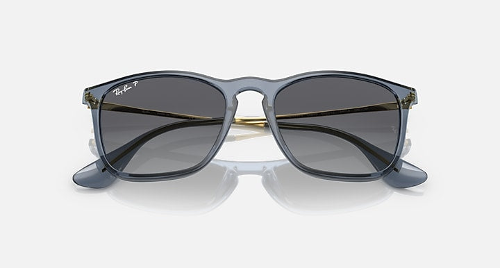 Ray-Ban Unisex Chris Sunglasses In Tranparent Blue