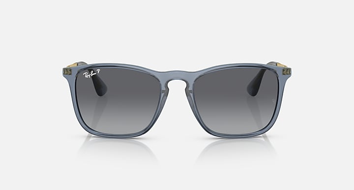 Ray-Ban Unisex Chris Sunglasses In Tranparent Blue