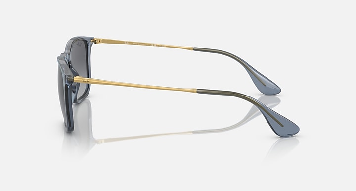 Ray-Ban Unisex Chris Sunglasses In Tranparent Blue