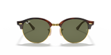 Ray-Ban Clubround Unisex Sunglasses in Havan & Gold