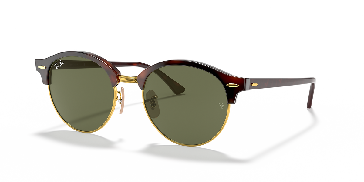 Ray-Ban Clubround Unisex Sunglasses in Havan & Gold