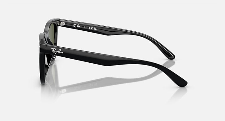 Ray-Ban Square Polarized Sunglasses In Black & Green