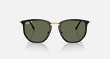 Ray-Ban Irregular Frame Sunglasses In Black & Arista Gold