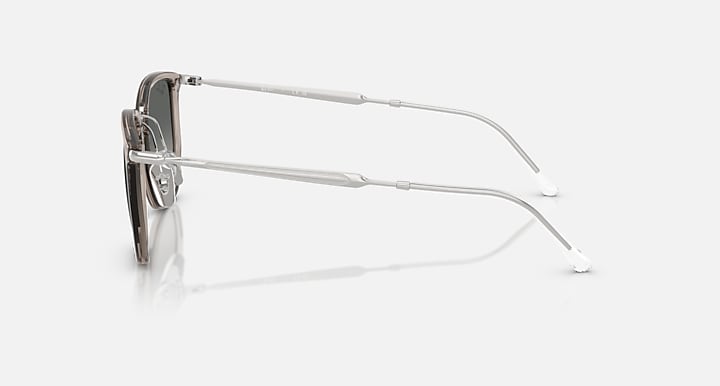 Ray-Ban Irregular Frame Sunglasses In Transparent Grey