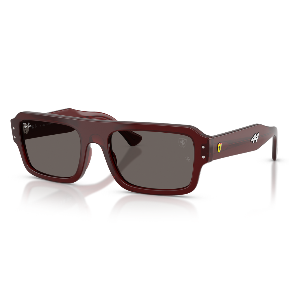 Ray-Ban Unisex Adults Lewis Hamilton Ferrari Sunglasses In Red/Light Grey