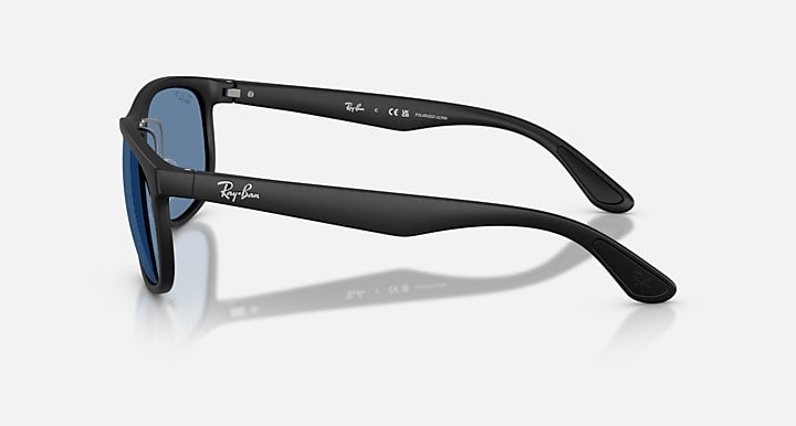 Ray-Ban Polarized Sunglasses In Matte Sand Black