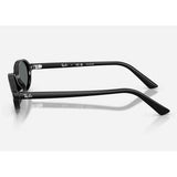 Ray-Ban Womens Khal Bio-Based Oval Shaped Sunglasses In Black/Dark Grey