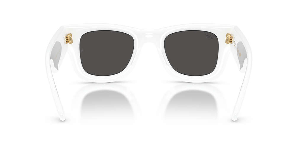 Ray-Ban Wayfarer Puffer Square Sunglasses In White