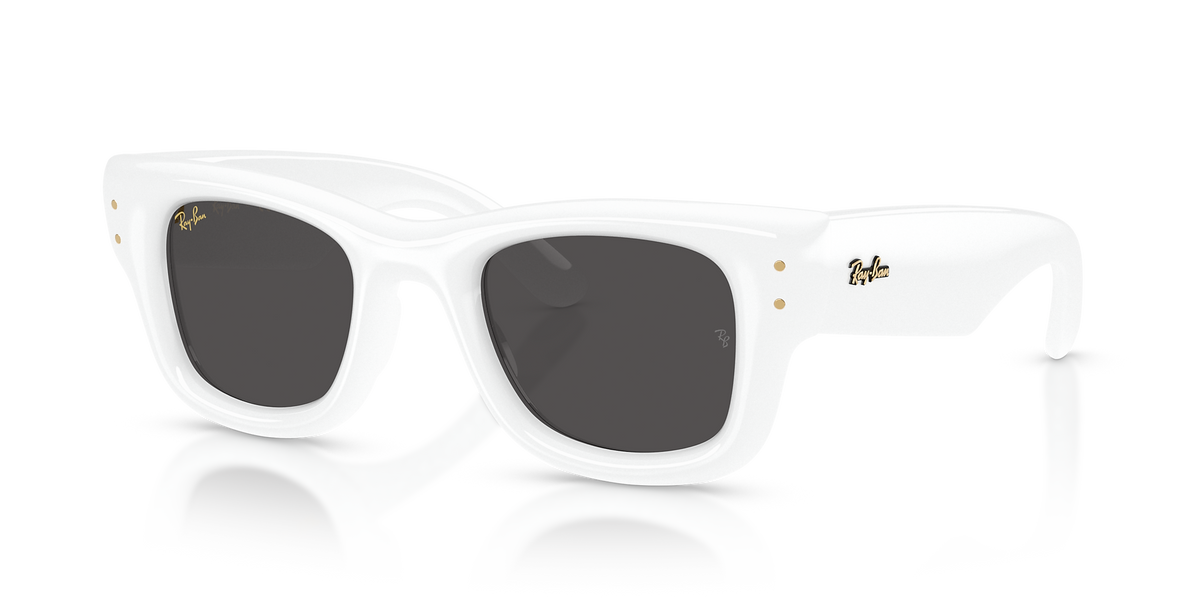 Ray-Ban Wayfarer Puffer Square Sunglasses In White