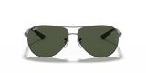 Ray-Ban Gun Metal Frame Carbon Fibre Sunglasses For Men In Olive