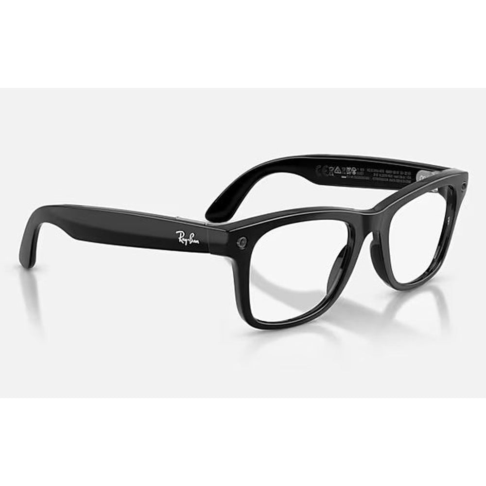 Ray-Ban Meta Wayfarer Smart Glasses – Transitions Gen S Grey, Shiny Black (Pre Order)