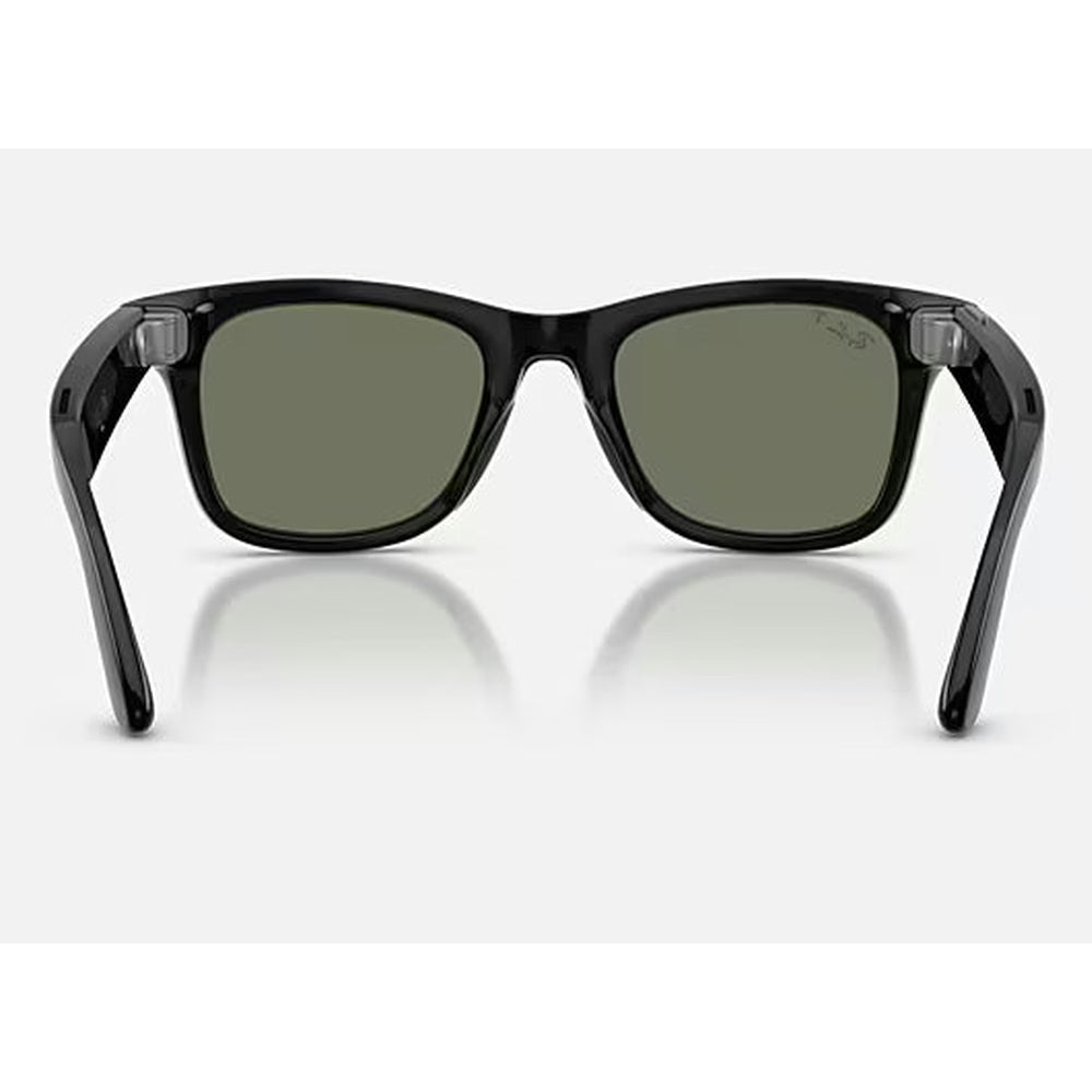 Ray-Ban Meta Wayfarer Smart Glasses – G15 Green Polarised, Shiny Black (Pre Order)