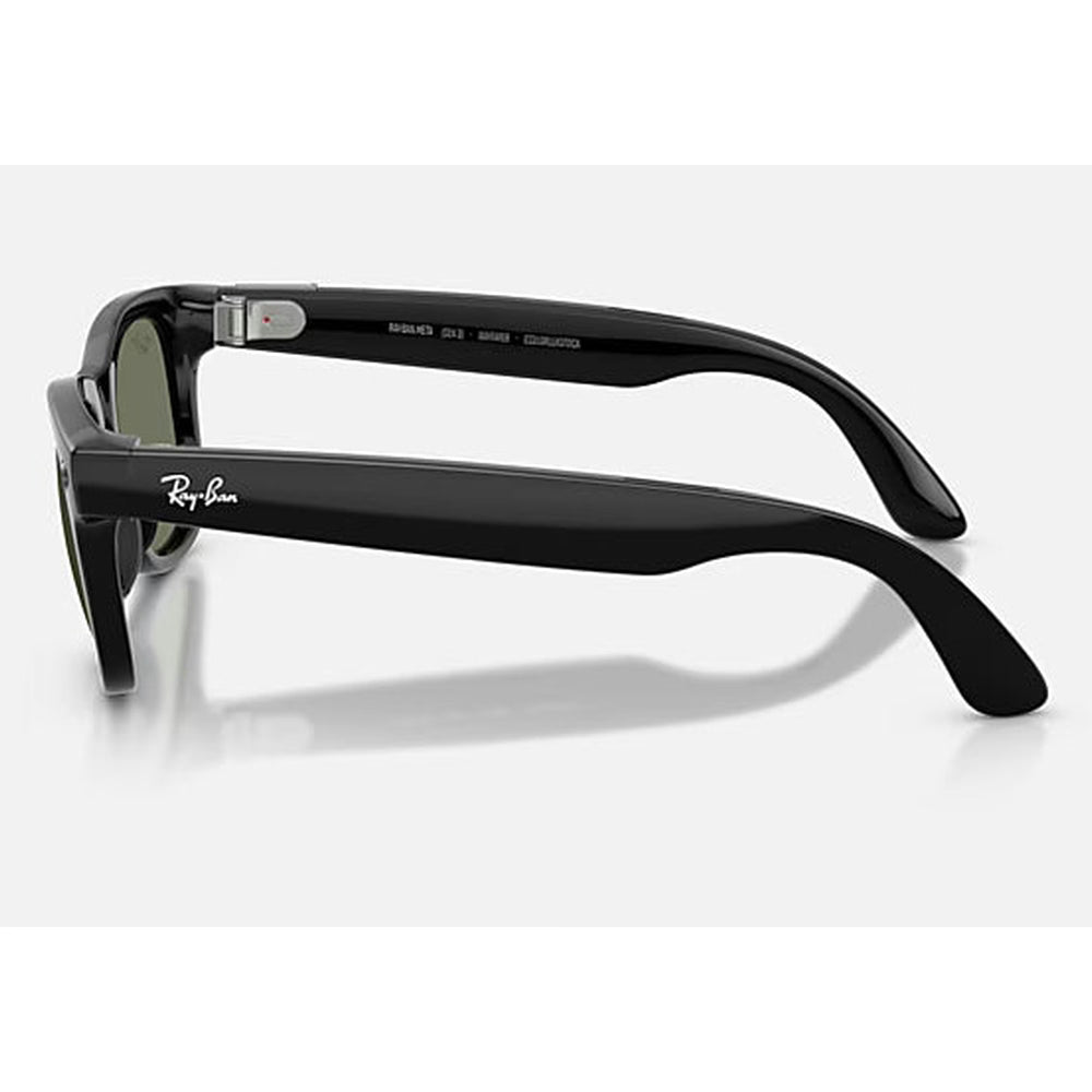 Ray-Ban Meta Wayfarer Smart Glasses – G15 Green Polarised, Shiny Black (Pre Order)