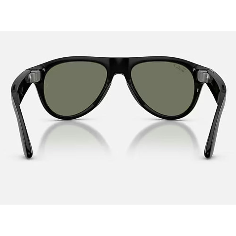 Ray-Ban Meta Aviator Smart Glasses – G15 Green Polarized, Shiny Black(Pre Order)