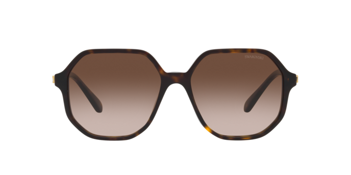 Swarovski Womens Alensa Geometric Sunglasses In Havana Brown