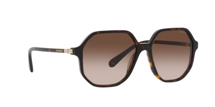 Swarovski Womens Alensa Geometric Sunglasses In Havana Brown