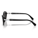 Swarovski Womens Oculos Solar Sunglasses In Black/Grey