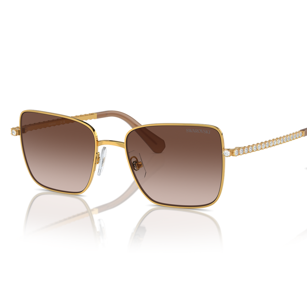 Swarovski Womens Sunglasses In Gold/Brown