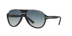 Tom Ford Dimitry Unisex Sunglasses In Black & Light Gold