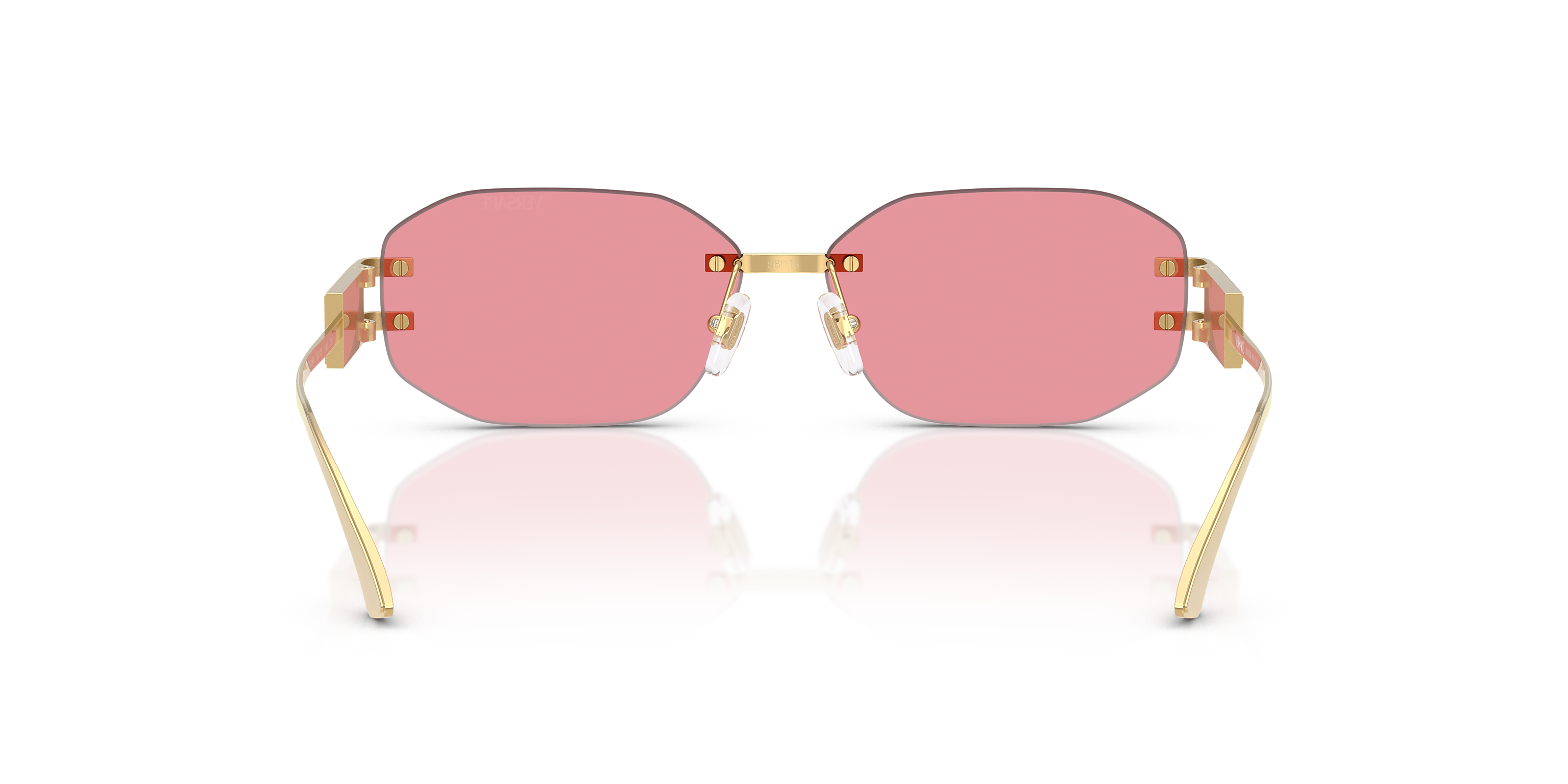 Versace Frameless Sunglasses For Women In Gold