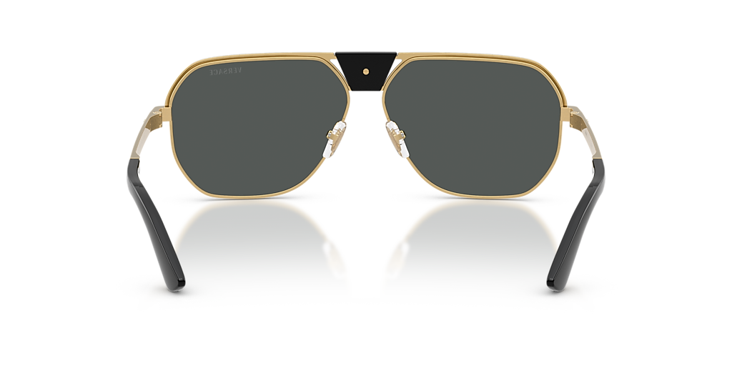 Versace Mens Aviator Sunglasses In Black/Gold