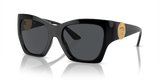 Versace 55 Sunglasses For Womnen In Black