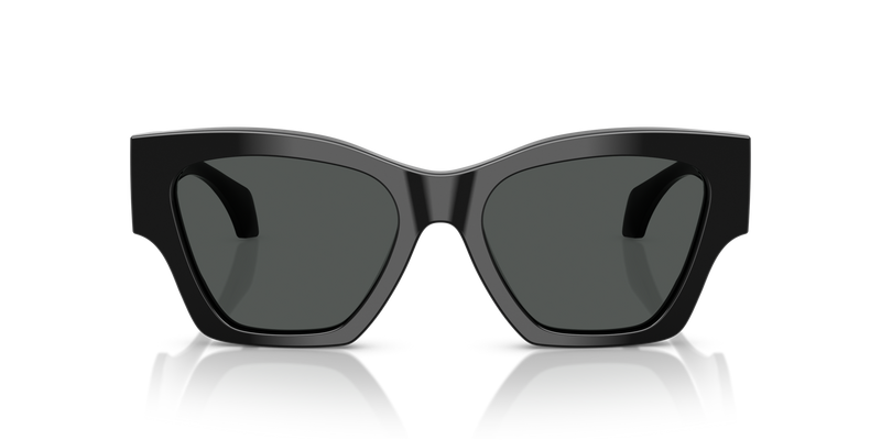Versace Womens Cat-Eye Square Sunglasses In Black