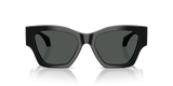 Versace Womens Cat-Eye Square Sunglasses In Black
