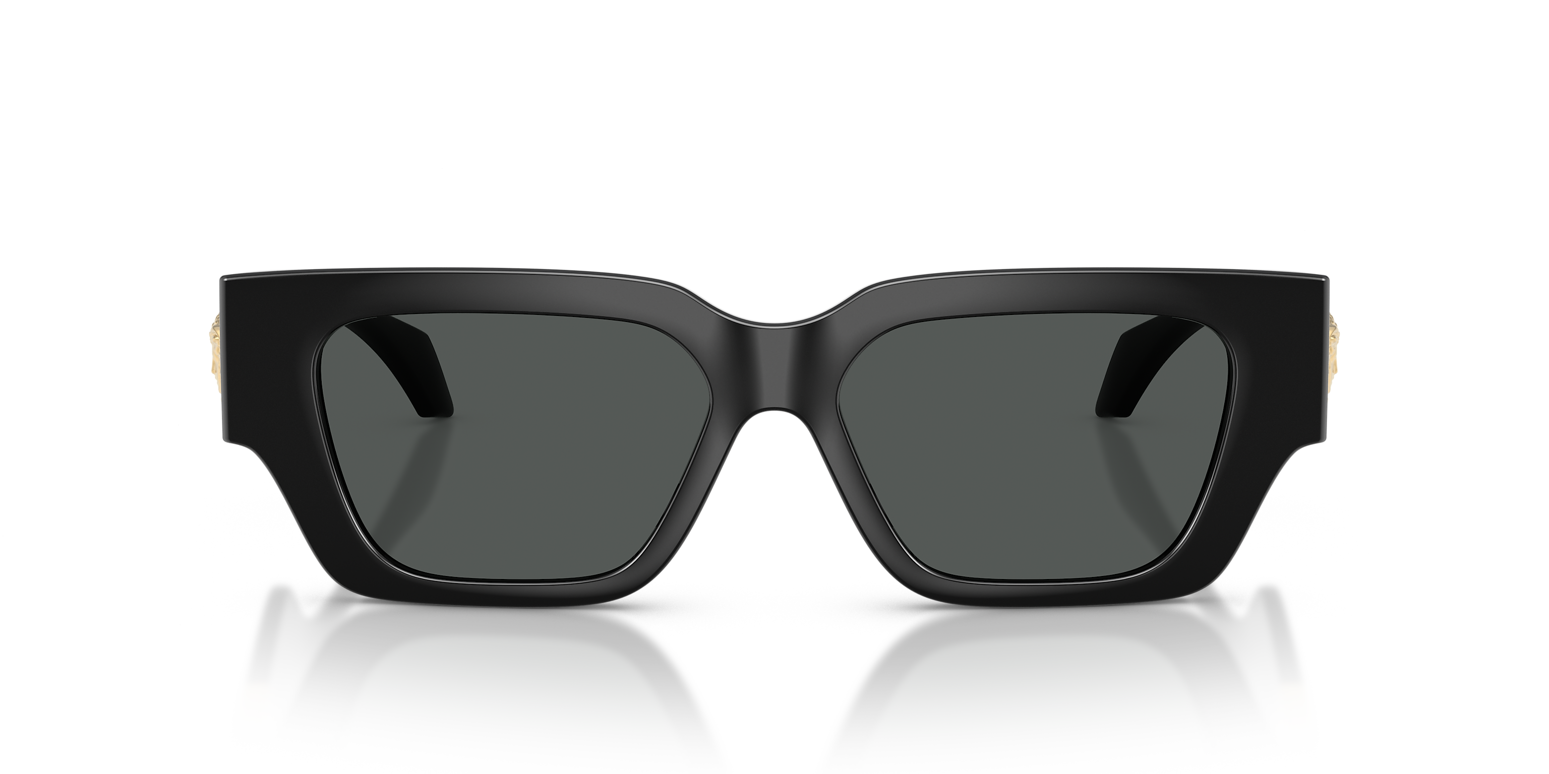 Versace Unisex Sunglasses In Black and Gold