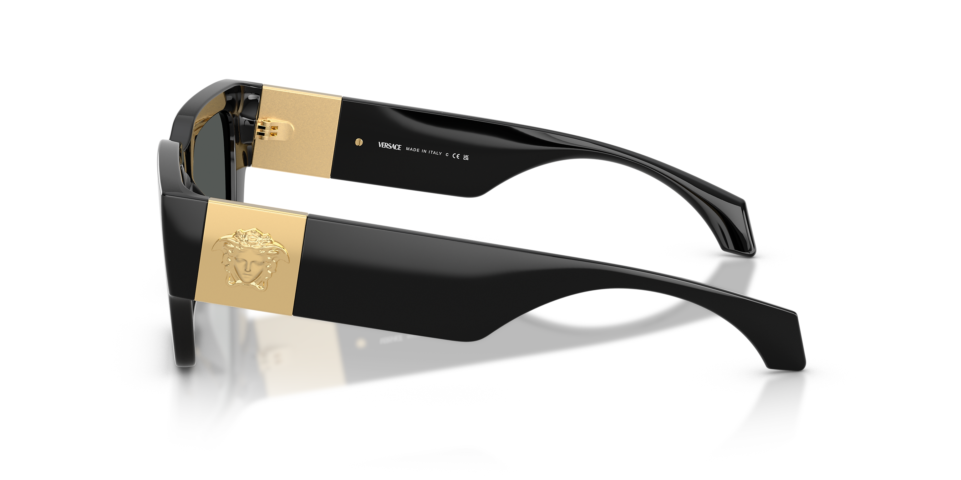 Versace Unisex Sunglasses In Black and Gold