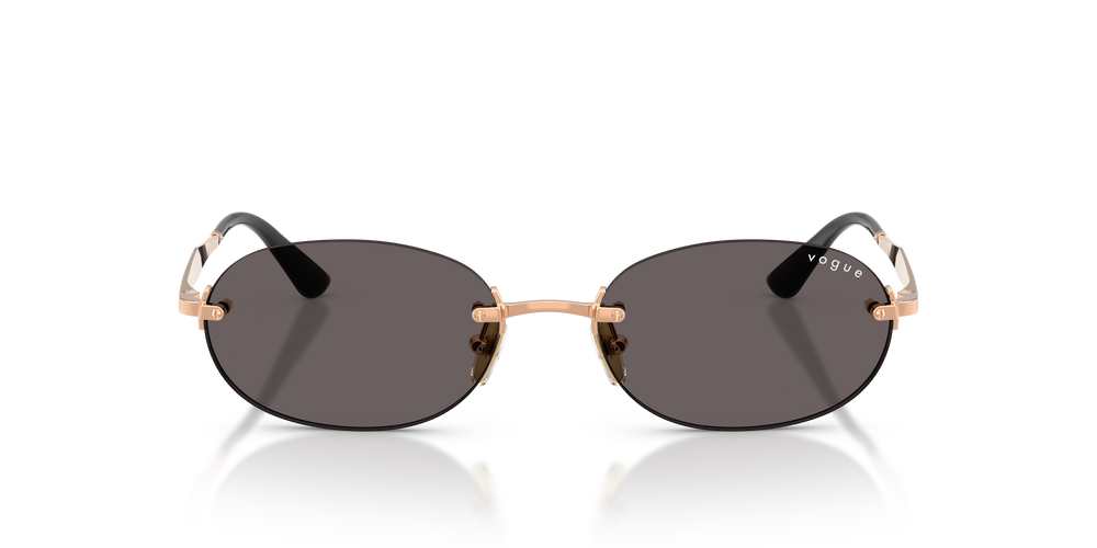 Vogue Womens Rimless Sunglasses In Gold