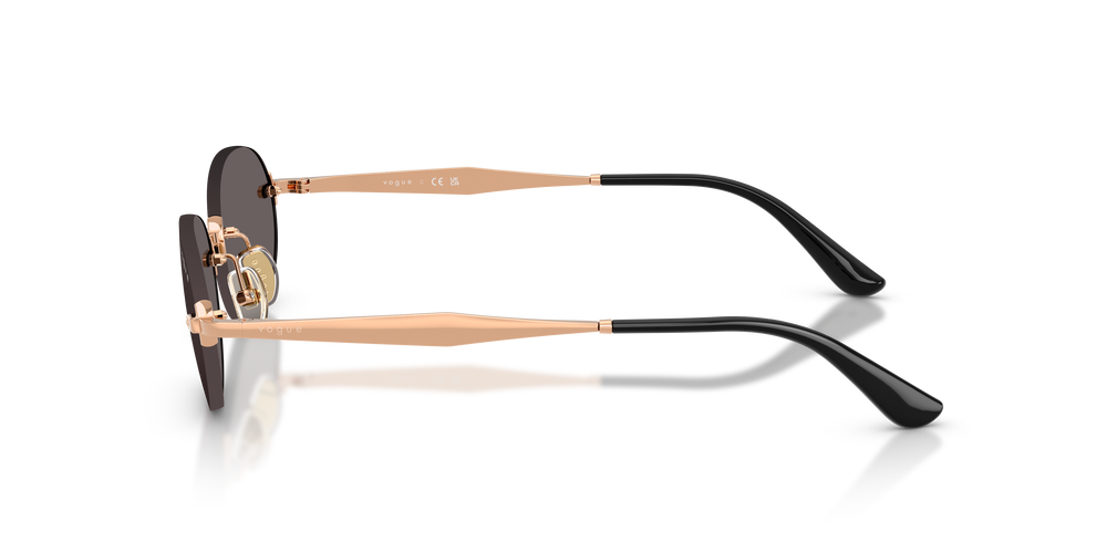 Vogue Womens Rimless Sunglasses In Gold