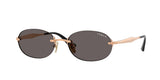 Vogue Womens Rimless Sunglasses In Gold